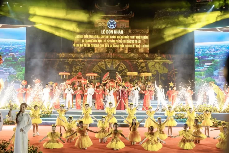 H&agrave; Nội đ&oacute;n nhận danh hiệu "Th&agrave;nh vi&ecirc;n mạng lưới c&aacute;c th&agrave;nh phố thủ c&ocirc;ng s&aacute;ng tạo thế giới" của hai l&agrave;ng nghề Chuy&ecirc;n Mỹ v&agrave; Sơn Đồng- Ảnh 2.